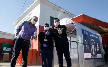 Camanchaca instala “túnel sanitizador” en centro de salud de Coronel