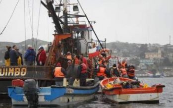 Barcos crustaceros de Coquimbo inician rescate de cultivos de ostiones en Tongoy