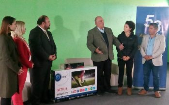 Sillones y un Televisor para implementar un centro de entretención entregó la Industria Pesquera al centro de menores de Coquimbo