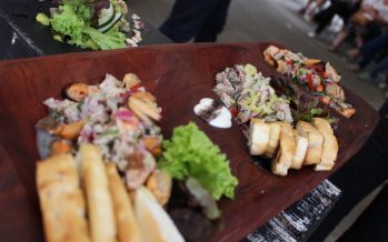 Ceviche de pescado con ulte y algas