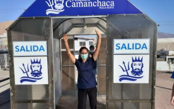 Camanchaca pone a disposición 10 túneles sanitizadores en Iquique